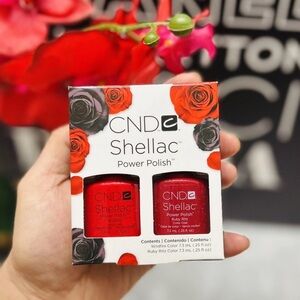 CND Shellac Power Polish Duo - Ruby Red and Black